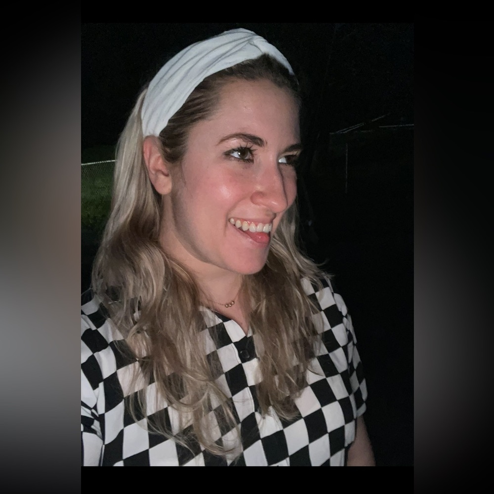 Black and white checkerboard short sleeve button down